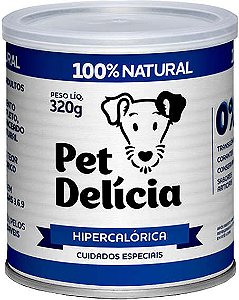 Ração Úmida Natural Pet Delícia Hipercalórica para Cães Adultos 320g