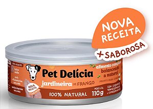 Alimento Úmido Natural Pet Delícia Jardineira de Frango Cães Adultos 110g