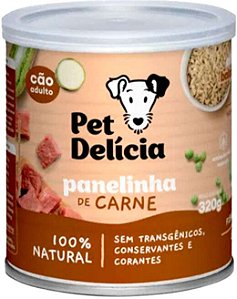 Ração Úmida Natural Pet Delícia Panelinha de Carne para Cães 320g