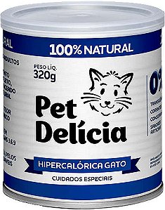 Ração Úmida Natural Pet Delícia Hipercalórica Gato para Gatos Adultos 320g
