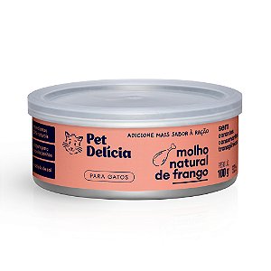 Molho Natural Pet Delícia Frango para Gatos 100 g