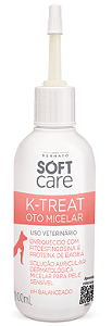 Limpador Auricular Soft Care K-Treat Oto Micelar para Cães e Gatos 100ml