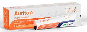 Auritop Ourofino Gel Otológico para Cães e Gatos 15g