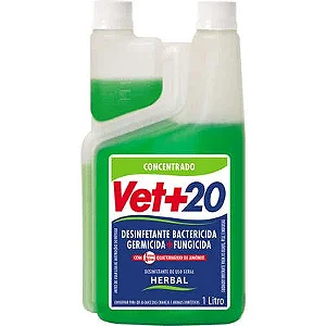 Desinfetante Vet+20 Bactericida Herbal 1 L