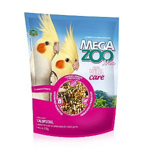 Ração Megazoo Mix para Agapornis e Calopsitas 350g