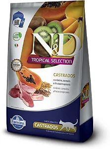 Ração Farmina ND Tropical Selection Feline Castrado Cordeiro 1,5Kg