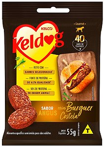 Bifinho Keldog Gourmet Mini Burguer Costela Angus para Cães 55g