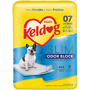 Tapete Higiênico Keldog Slim Odor Block para Cães 7 un.