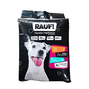 Tapete Higiênico Cachorro Pet Rauf Carvão Ativado 70x60 C/28