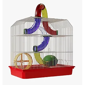 Gaiola Hamster Super Cubo Epoxi Branca