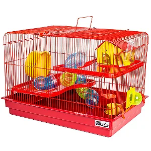 Gaiola para Hamster Big Space Vermelha