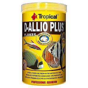 Ração Tropical D-allio Plus Flakes Pote 20g