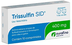 Trissulfin SID 400mg Antibiótico Ourofino Para Cães e Gatos