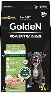 Ração Golden Power Training Cães Filhotes Frango E Arroz 15 Kg