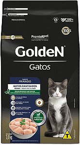 Ração Golden Gatos Castrados Sênior Sabor Frango