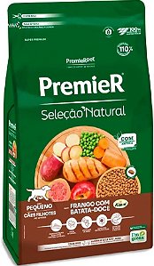 Ração Premier Seleção Natural para Cães Filhotes de Raças Pequenas