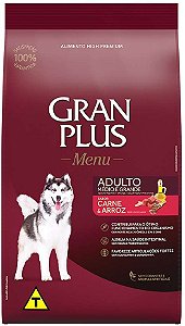 Ração Gran Plus Menu Carne e Arroz para Cães Adultos