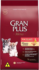 Ração Gran Plus Menu Raças Pequenas Frango e Arroz para Cães Filhotes