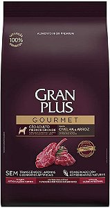 Ração Gran Plus Gourmet Ovelha e Arroz para Cães Adultos Raças Médias e Grandes