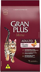 Ração Gran Plus Menu Salmão e Arroz para Gatos Adultos