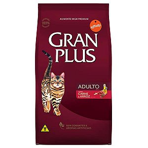 Ração Affinity PetCare Gran Plus Carne e Arroz para Gatos Adultos