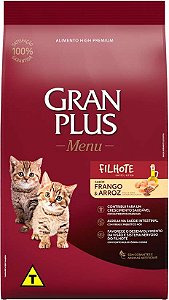 Ração Gran Plus Menu Frango e Arroz para Gatos Filhotes