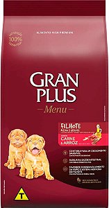 Ração Gran Plus Menu Carne e Arroz para Cães Filhotes