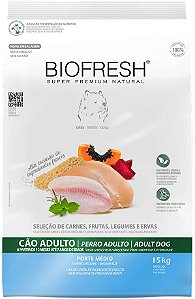 Ração Biofresh Super Premium Cães Adultos de Raças Médias