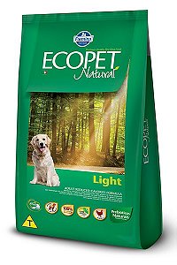 Ração Farmina Ecopet Natural Light para Cães Adultos de Raças Médias e Grandes