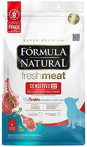 Ração Fórmula Natural Fresh Meat Sensitive Cães Adultos Portes Mini e Pequeno