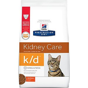 Ração Hills Prescription Diet k/d Cuidado Renal para Gatos Adultos