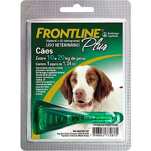 Antipulgas e Carrapatos Frontline Plus para Cães de 10 a 20 Kg