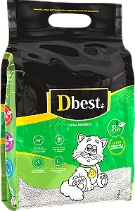 Areia Higiênica Dbest Bio Fina 4kg Biodegradável