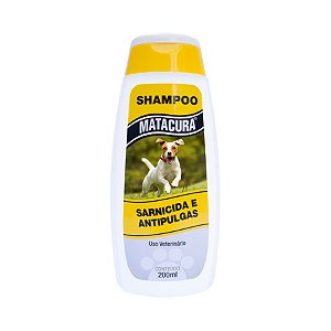 Shampoo Matacura Sarnicida e Anti-Pulgas para Cães 200 ml