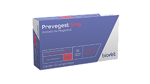 Prevegest 5mg Anticoncepcional Biovet 12 comprimidos