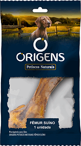 Petisco Natural Origens Fêmur Suino para Cães