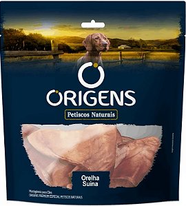 Petisco Natural Orelha Suina Origens para Cães