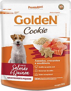 Biscoito Golden Cookie Salmão e Quinoa Cães Adultos Porte Pequeno 350g