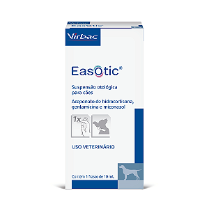 Solução Easotic Virbac de Tratamento Otológico 10 mL