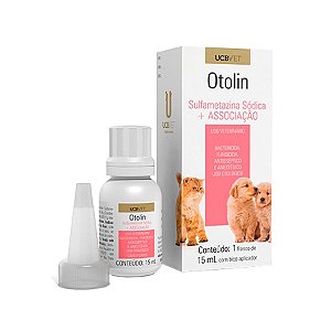 Medicamento Otolin Ucb para Cães e Gatos 15ml