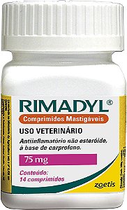 Anti-inflamatório Zoetis Rimadyl de 14 Comprimidos 75 mg