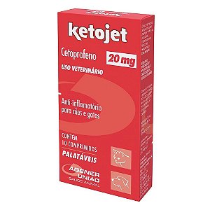 Anti-inflamatório 10 Comprimidos Agener União Ketojet 20mg