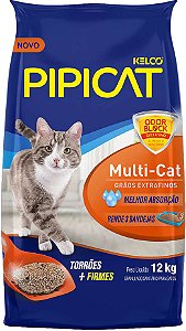 Areia Sanitária Kelco Pipicat Multicat 12 Kg