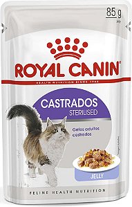 Ração Royal Canin Sachê Sterilised Jelly para Gatos Adultos Castrados 85g