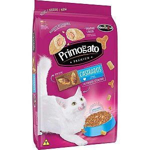 Ração Primogato Premium Original Frango para Gatos Castrados