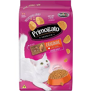 Ração Primogato Premium Original Carne e Frango para Gatos Adultos