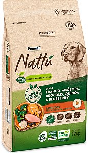 Ração PremieR Pet Nattú Abóbora para Cães Adultos 12 Kg