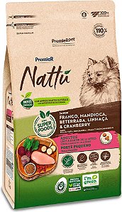 Ração PremieR Pet Nattú Mandioca para Cães Adultos de Pequeno Porte