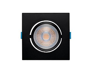 Embutido Recuado Direcionável com Led Integrado Easy PAR20 7W 570lm 3000K Cor Preto Stella STH21930PTO/30