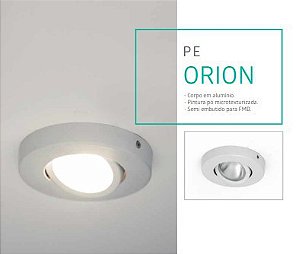 Plafon Embutir PE Orion 120x110x90mm PAR20 50W/ Led 1xE27  Acend 01167/01294